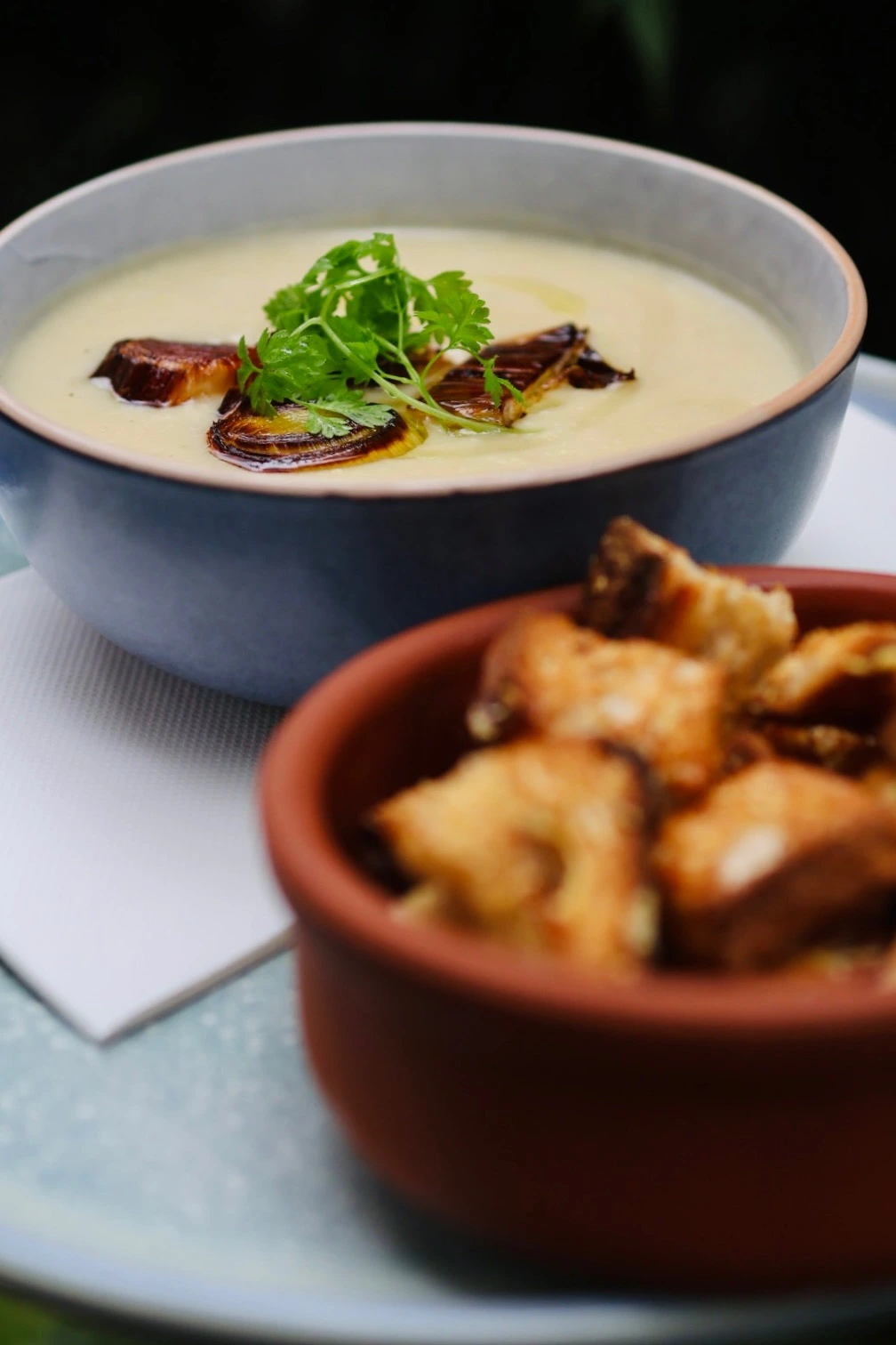 Barista preparing coffee